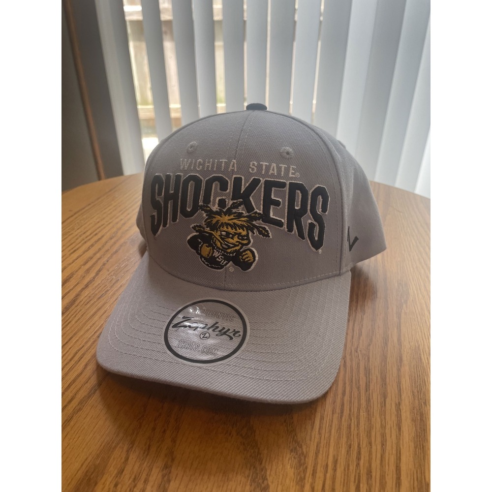Wichita State Shockers Zephyr Snapback Hat Grey NCAA Collegiate Unisex Cap
